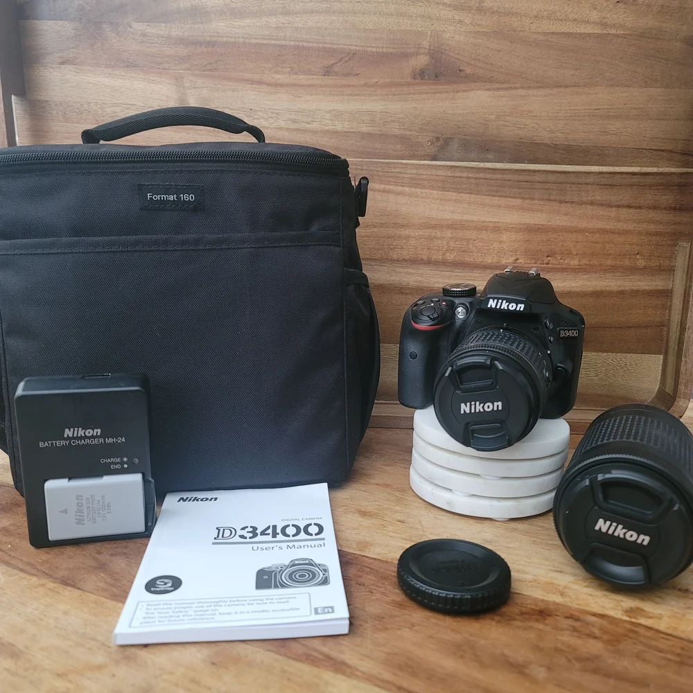 Nikon D3400 DSLR Camera Kit - Black with Accessories